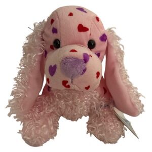 Webkinz Love Spaniel Plush HM386 Sealed Code Tag Ganz Pink Hearts